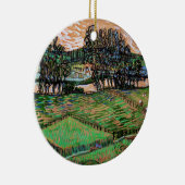 Landschaft mit Brücke über die Oise Keramik Ornament (Rechts)