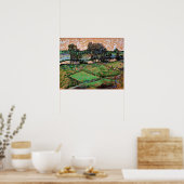 Landschaft mit Brücke über die Oise Poster (Küche)