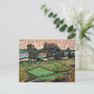 Landschaft mit Brücke über die Oise Postkarte