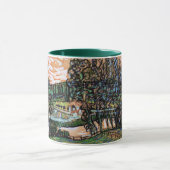Landschaft mit Brücke über die Oise Tasse (Zentrum)