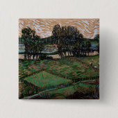 Landschaft mit Brücke über die Oise (van Gogh) Button (Vorderseite)
