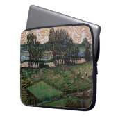 Landschaft mit Brücke über die Oise (van Gogh) Laptopschutzhülle (Vorderseite Links)