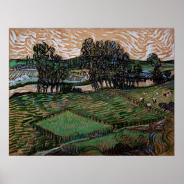 Landschaft mit Brücke über die Oise (van Gogh) Poster