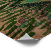 Landschaft mit Brücke über die Oise (van Gogh) Poster (Ecke)