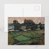 Landschaft mit Brücke über die Oise (van Gogh) Postkarte (Vorne/Hinten)