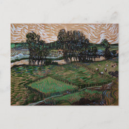 Landschaft mit Brücke über die Oise (van Gogh) Postkarte