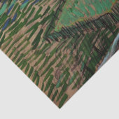 Landschaft mit Brücke über die Oise (van Gogh) Seidenpapier (Detail)