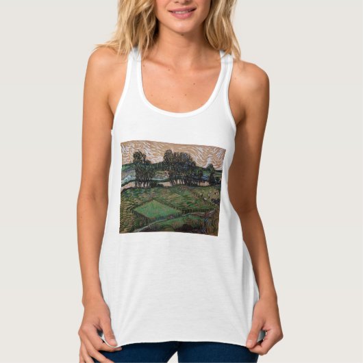Landschaft mit Brücke über die Oise (van Gogh) Tank Top (Vorderseite)
