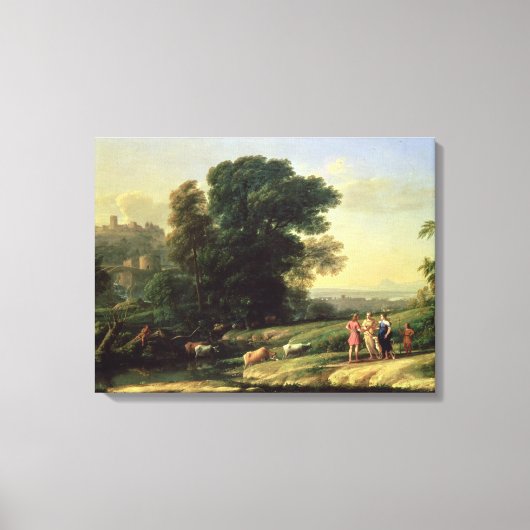 Landschaft mit Cephalus Leinwanddruck (Vorderseite)