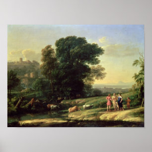 Landschaft mit Cephalus Poster
