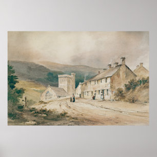 Landschaft mit Cottage Poster