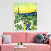 Landschaft mit Couple Walking von Vincent van Gogh Leinwanddruck (Insitu (Wohnzimmer))
