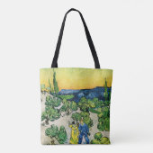 Landschaft mit Couple Walking von Vincent van Gogh Tasche (Rückseite)
