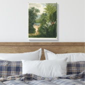 Landschaft mit Cupid, die einen Pfeil auf einen Pa Leinwanddruck (Insitu (Schlafzimmer))