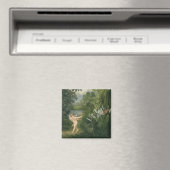 Landschaft mit Cupid, die einen Pfeil auf einen Pa Magnet (In Situ (Geschirrspüler))