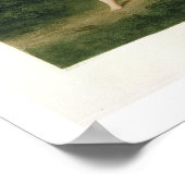 Landschaft mit Cupid, die einen Pfeil auf einen Pa Poster (Ecke)