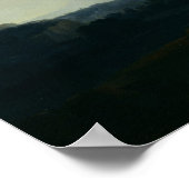 Landschaft mit dem Berg Stromboli Poster (Ecke)