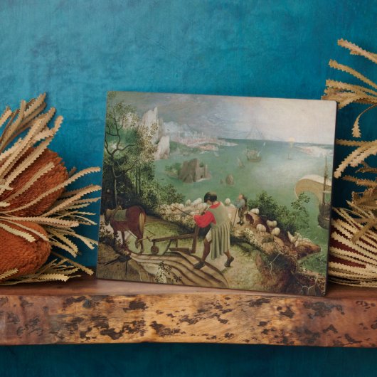 Landschaft mit dem Fall von Icarus, c.1555 Fotoplatte (Seite)