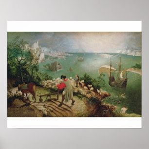 Landschaft mit dem Fall von Icarus, c.1555 Poster