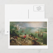 Landschaft mit dem Fall von Icarus, c.1555 Postkarte (Vorne/Hinten)