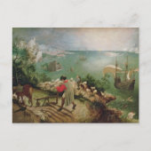 Landschaft mit dem Fall von Icarus, c.1555 Postkarte (Vorderseite)