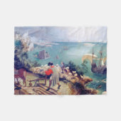 Landschaft mit dem Fall von Icarus, Pieter Bruegel Fleecedecke (Vorderseite (Horizontal))