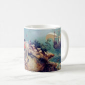 Landschaft mit dem Fall von Icarus, Pieter Bruegel Kaffeetasse (VorderseiteRechts)
