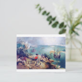 Landschaft mit dem Fall von Icarus, Pieter Bruegel Postkarte (Stehend Vorderseite)