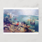 Landschaft mit dem Fall von Icarus, Pieter Bruegel Postkarte (Vorderseite)