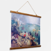 Landschaft mit dem Fall von Icarus, Pieter Bruegel Wandteppich Mit Holzrahmen (Gewinkelt)