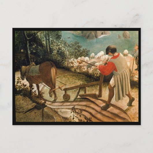 Landschaft mit dem Fall von Icarus Postkarte (Vorderseite)