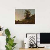 Landschaft mit dem Flug nach Ägypten Poster (Heimbüro)