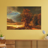 Landschaft mit dem guten Samariter von Rembrandt Leinwanddruck (Insitu (Wohnzimmer))