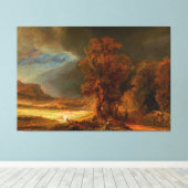 Landschaft mit dem guten Samariter von Rembrandt Leinwanddruck (Insitu (Holzboden))