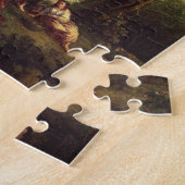Landschaft mit den Bauern, die eine Herde des Puzzle (Seite)