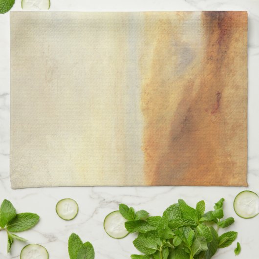 Landschaft mit der Ferne der Bucht von Joseph Turn Geschirrtuch (Gefaltet)