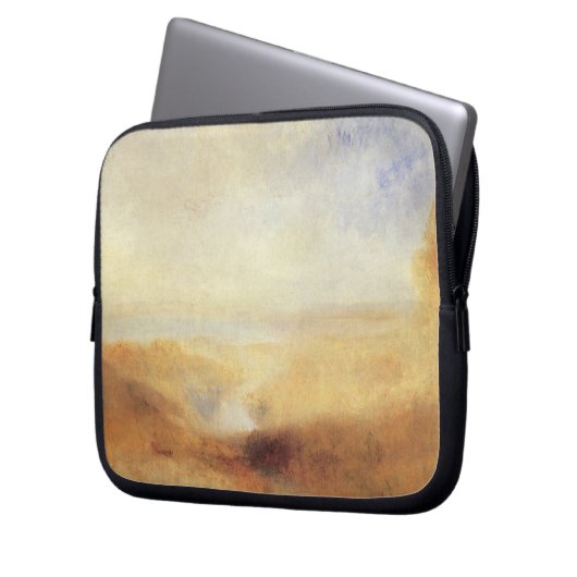 Landschaft mit der Ferne der Bucht von Joseph Turn Laptopschutzhülle (Vorderseite Links)