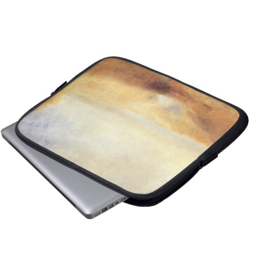 Landschaft mit der Ferne der Bucht von Joseph Turn Laptopschutzhülle (Vorne Knopf)