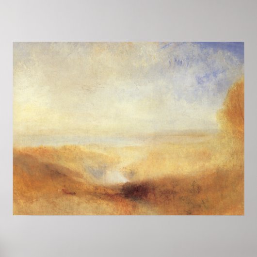 Landschaft mit der Ferne der Bucht von Joseph Turn Poster (Vorne)
