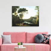 Landschaft mit der Nymph Egeria Leinwanddruck (Insitu (Wohnzimmer))