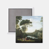 Landschaft mit der Nymph Egeria Magnet (Vorderseite/Rückseite)