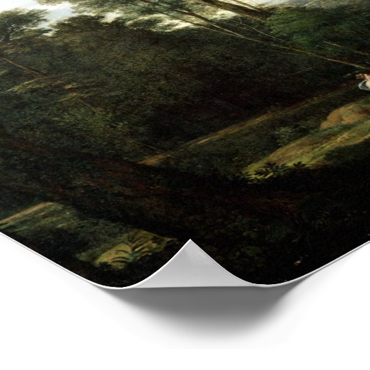 Landschaft mit der Nymph Egeria Poster (Ecke)