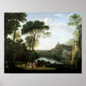 Landschaft mit der Nymph Egeria Poster (Vorne)