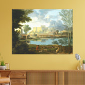 Landschaft mit der Ruhe von Nicolas Pouss Leinwanddruck (Insitu (Wohnzimmer))