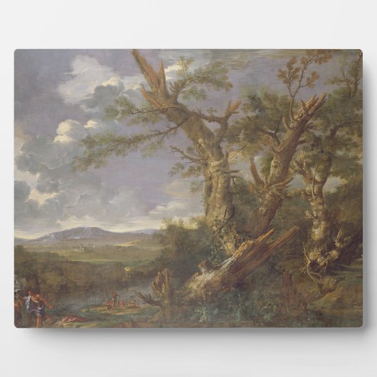 Landschaft mit der Taufe in Jordanien (Öl auf c Fotoplatte (Vorderseite)