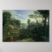 Landschaft mit Diogenes, 1648 Poster (Vorne)