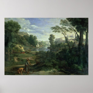 Landschaft mit Diogenese, 1648 Poster