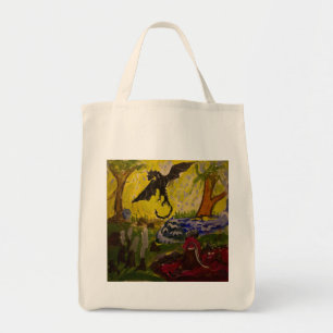 Landschaft mit Drachen durch Genevieve u. John Tragetasche