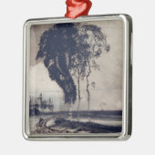 Landschaft mit drei Bäumen, 1850 Silbernes Ornament (Links)