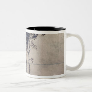 Landschaft mit drei Bäumen, 1850 Zweifarbige Tasse